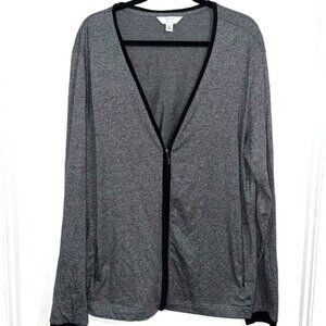 Calvin Klein Body Fit Gray Zip-Up Jacket XL